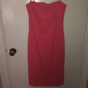 SKY: David Park Pink Maxi Dress with Leg Slit Med.